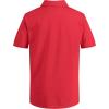 imageCalvin Klein Boys Short Sleeve Micro Pique Solid Polo Button Closure Soft ampamp ComfortableRacing Red