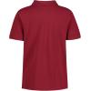 imageCalvin Klein Boys Short Sleeve Micro Pique Solid Polo Button Closure Soft ampamp ComfortableRed Carpet