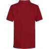 imageCalvin Klein Boys Short Sleeve Micro Pique Solid Polo Button Closure Soft ampamp ComfortableRed Dahlia