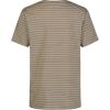 imageCalvin Klein Boys Short Sleeve Striped Crew Neck TShirt Soft Comfortable Relaxed FitLinear Stripe Greige