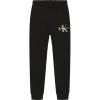 imageCalvin Klein Boys Big Pullon Fleece Jogger Sweatpants Drawstring ClosureOld School Black