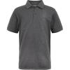 imageCalvin Klein Boys Short Sleeve Micro Pique Graphic Polo Button Closure Soft ampamp ComfortableGhost Dark Grey