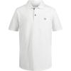 imageCalvin Klein Boys Short Sleeve Micro Pique Solid Polo Button Closure Soft ampamp ComfortableClassic White