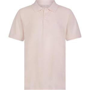 imageCalvin Klein Boys Short Sleeve Micro Pique Solid Polo Button Closure Soft ampamp ComfortableSilver Peony