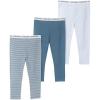 imageCalvin Klein Baby Boys 3Pack Cotton Pants Everyday Casual Wear UltraSoft ampamp Comfortable FitBaby BlueCoronet Blue