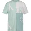 imageCalvin Klein Boys Short Sleeve Legacy Graphic Crew Neck TShirtBlock Party Lt Sage Heather