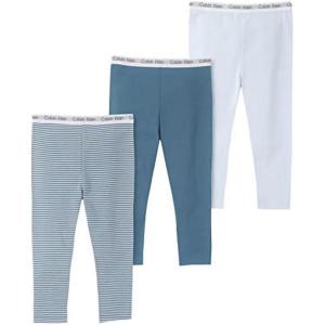 imageCalvin Klein Baby Boys 3Pack Cotton Pants Everyday Casual Wear UltraSoft ampamp Comfortable FitBaby BlueCoronet Blue