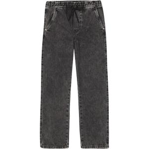 imageCalvin Klein Boys Pullon Stretch Denim Jeans 4Pocket Style ampamp Drawstring ClosureCharcoal Acid
