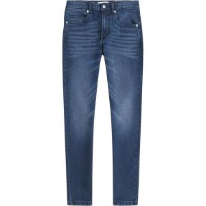 imageCalvin Klein Boys Skinny Fit Stretch Denim Jeans 5Pocket Style Zipper Fly ampamp Button ClosureClassic Boston Blue