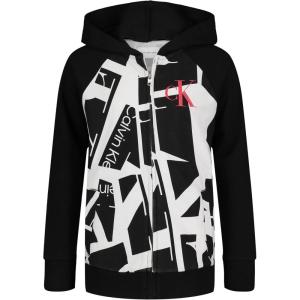 imageCalvin Klein Jeans Boys Long Sleeve Full Zip Fleece Hoodie