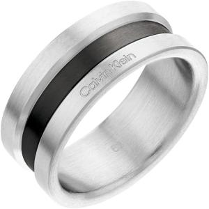 imageCalvin Klein Mens Ring Contemporary Feel with TwoTone Industrial Brushed FinishInner circumference 62