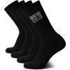 imageCalvin Klein Mens Socks  Cotton Blend Cushioned MidCalf Athletic Crew Sock 4 PairsBlack