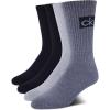 imageCalvin Klein Mens Socks  Cotton Blend Cushioned MidCalf Athletic Crew Sock 4 PairsBlue Multi