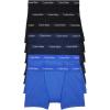 imageCalvin Klein Mens Cotton Stretch 7Pack Trunk3 Black  2 Blue Shadow  2 Cobalt Water