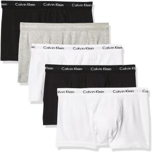 imageCalvin Klein Mens Cotton Stretch 5pack Trunk2 Black  2 White  1 Grey Heather