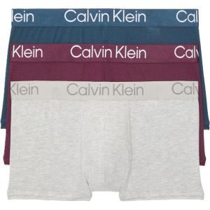 imageCalvin Klein Mens Ultra Soft Modern Modal TrunkGrey Heather  Navy Stone  Mauve Wine