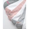 imageCalvin Klein Girls Socks  Cushion No Show Ankle Socks 6 PairsWhite Multi