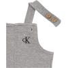 imageCalvin Klein babyboys 2 Pieces Shortall SetSilver Heather Grey