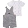 imageCalvin Klein babyboys 2 Pieces Shortall SetDeep Black Bright White