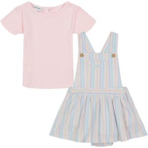 imageCalvin Klein babyboys 2 Pieces Shortall SetDelicate Pink