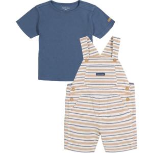 imageCalvin Klein babyboys 2 Pieces Shortall SetSnow White
