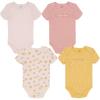 imageCalvin Klein babygirls 4 Pieces Pack BodysuitEggnogMauve ChalkRoseOchre