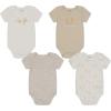 imageCalvin Klein babygirls 4 Pieces Pack BodysuitHeatherMarshmallowFog