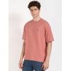 imageCalvin Klein Mens Relaxed Fit Monogram Logo Crewneck TShirtLight Mahogany