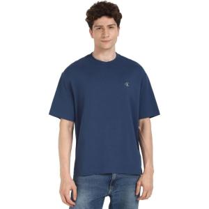 imageCalvin Klein Mens Relaxed Fit Monogram Logo Crewneck TShirtInsignia Blue
