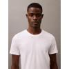 imageCalvin Klein Mens Cotton Classics 3Pack UndershirtsBlack  Grey Heather  White