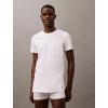 imageCalvin Klein Mens Cotton Classics 3Pack UndershirtsBlack  Grey Heather  White