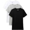 imageCalvin Klein Mens Cotton Classics 3Pack UndershirtsBlack  Grey Heather  White