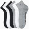 imageCalvin Klein Mens High Quarter Socks  6 Pack Breathable Soft Cushioned Mini Crew Athletic Socks for Men Shoe Size 712BlackWhiteGrey