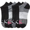 imageCalvin Klein Womens Low Cut Socks 6 Pack Performance Cushion Comfort No Show Socks  Breathable Athletic Socks for Women410GreyBlack Logo