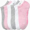 imageCalvin Klein Womens Low Cut Socks 6 Pack Performance Cushion Comfort No Show Socks  Breathable Athletic Socks for Women410Pink Multi