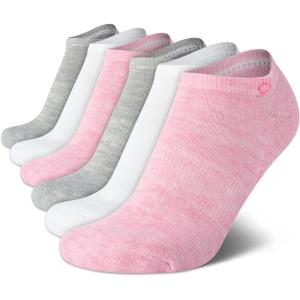 imageCalvin Klein Womens Low Cut Socks 6 Pack Performance Cushion Comfort No Show Socks  Breathable Athletic Socks for Women410Pink Multi