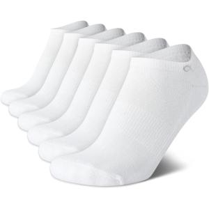 imageCalvin Klein Womens Low Cut Socks 6 Pack Performance Cushion Comfort No Show Socks  Breathable Athletic Socks for Women410Pure White