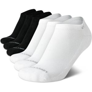 imageCalvin Klein Womens Low Cut Socks 6 Pack Performance Cushion Comfort No Show Socks  Breathable Athletic Socks for Women410WhiteBlack