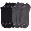 imageCalvin Klein Mens No Show Cushioned Athletic Low Cut Ankle Socks  6 Pack Breathable Sport Socks for MenBlackGrey Solid