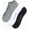 imageCalvin Klein Mens No Show Cushioned Athletic Low Cut Ankle Socks  6 Pack Breathable Sport Socks for MenBlackWhite Grey