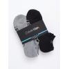 imageCalvin Klein Mens No Show Cushioned Athletic Low Cut Ankle Socks  6 Pack Breathable Sport Socks for MenGreyBlackWhite