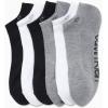 imageCalvin Klein Mens No Show Cushioned Athletic Low Cut Ankle Socks  6 Pack Breathable Sport Socks for MenGreyBlackWhite