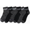 imageCalvin Klein Mens Socks  Athletic Cushioned Quarter Cut Ankle Socks 12 PairsBlackGrey Multi