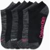 imageCalvin Klein Womens Low Cut Socks  6 Pack Performance Cushion Comfort No Show Socks  Breathable Athletic Socks 410Grey Multi