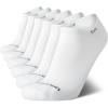 imageCalvin Klein Mens No Show Cushioned Athletic Low Cut Ankle Socks  6 Pack Breathable Sport Socks for MenWhite Logo