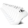 imageCalvin Klein Mens Socks  Athletic Cushioned Quarter Cut Ankle Socks 12 PairsWhite
