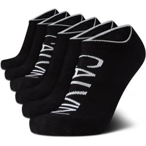 imageCalvin Klein Mens No Show Cushioned Athletic Low Cut Ankle Socks  6 Pack Breathable Sport Socks for MenBlack Assorted