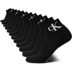 imageCalvin Klein Mens Socks  Athletic Cushioned Quarter Cut Ankle Socks 12 PairsBlack