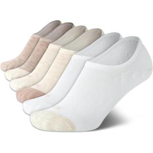 imageCalvin Klein Womens Socks  Lightweight No Show Socks 6 PairsWhiteBrown
