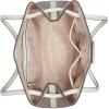imageCalvin Klein Ash Tote Bag  NorthSouth Vegan Leather 2 PocketsAlmondTaupeCherub White